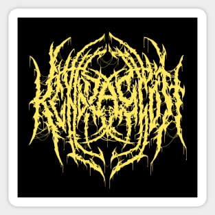 Fashion Jewelry (Bling Bling Yellow) - Death Metal Logo Sticker